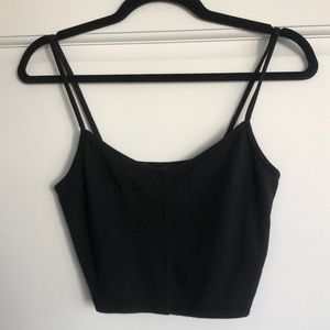 Black crop top